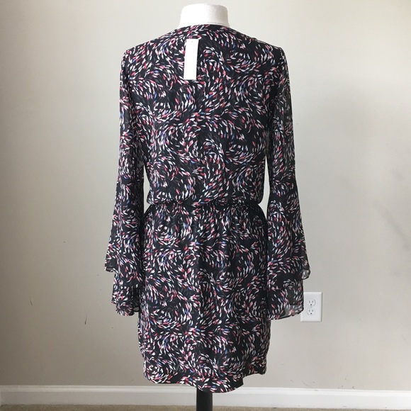 Scattered print boho bell sleeves dress - Picture 7 of 7